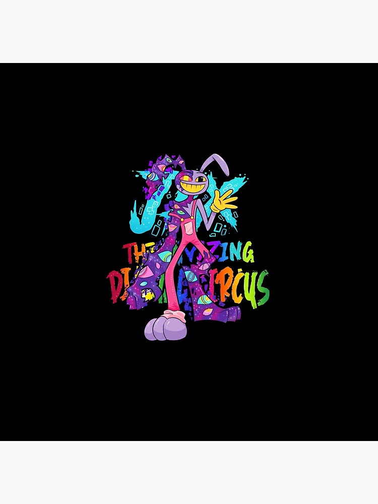 Jax The Amazing Digital Circus Tadc Fanart Throw Pillow - Image 2