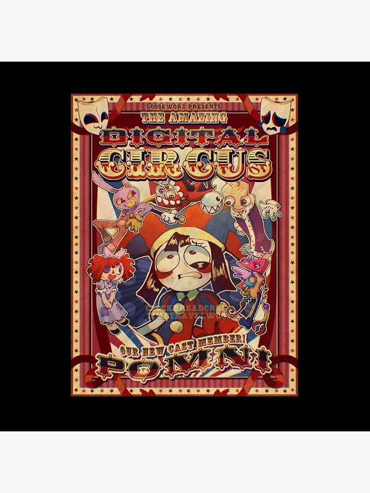 Welcome To The Amazing Digital Circus Throw Pillow - Image 2