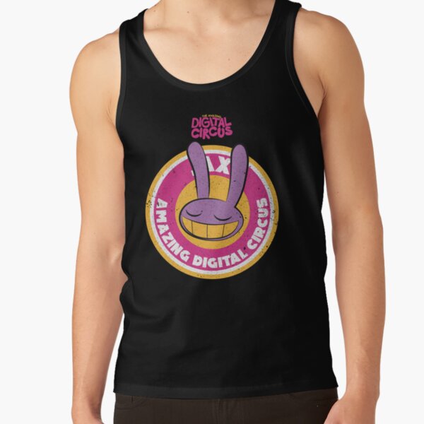 The Amazing Digital Circus Jax Circle Emblem Grunge Style Tank Top