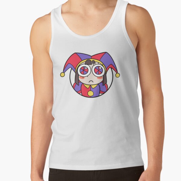 Pomni Head Icon Sticker T Shirt The Amazing Digital Circus Tank Top
