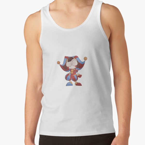 Pomni The Amazing Digital Circus Sticker Tank Top - Image 2