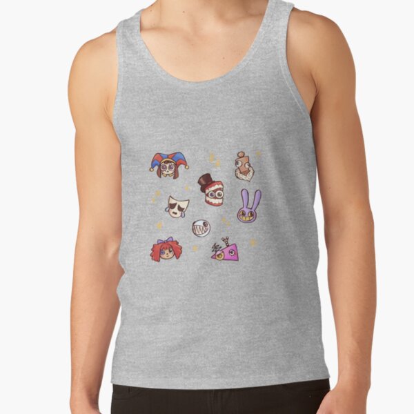 The Amazing Digital Circus Sticker Tank Top - Image 3
