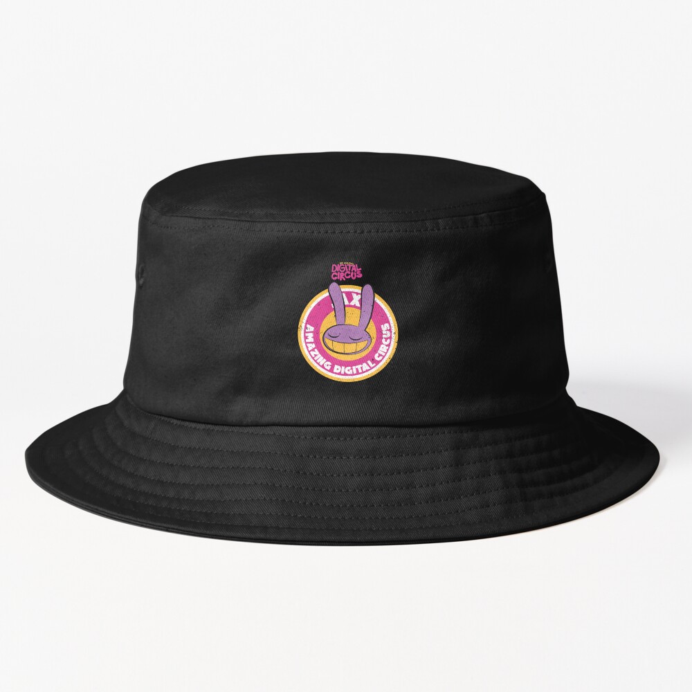 The Amazing Digital Circus Jax Circle Emblem Grunge Style Bucket Hat