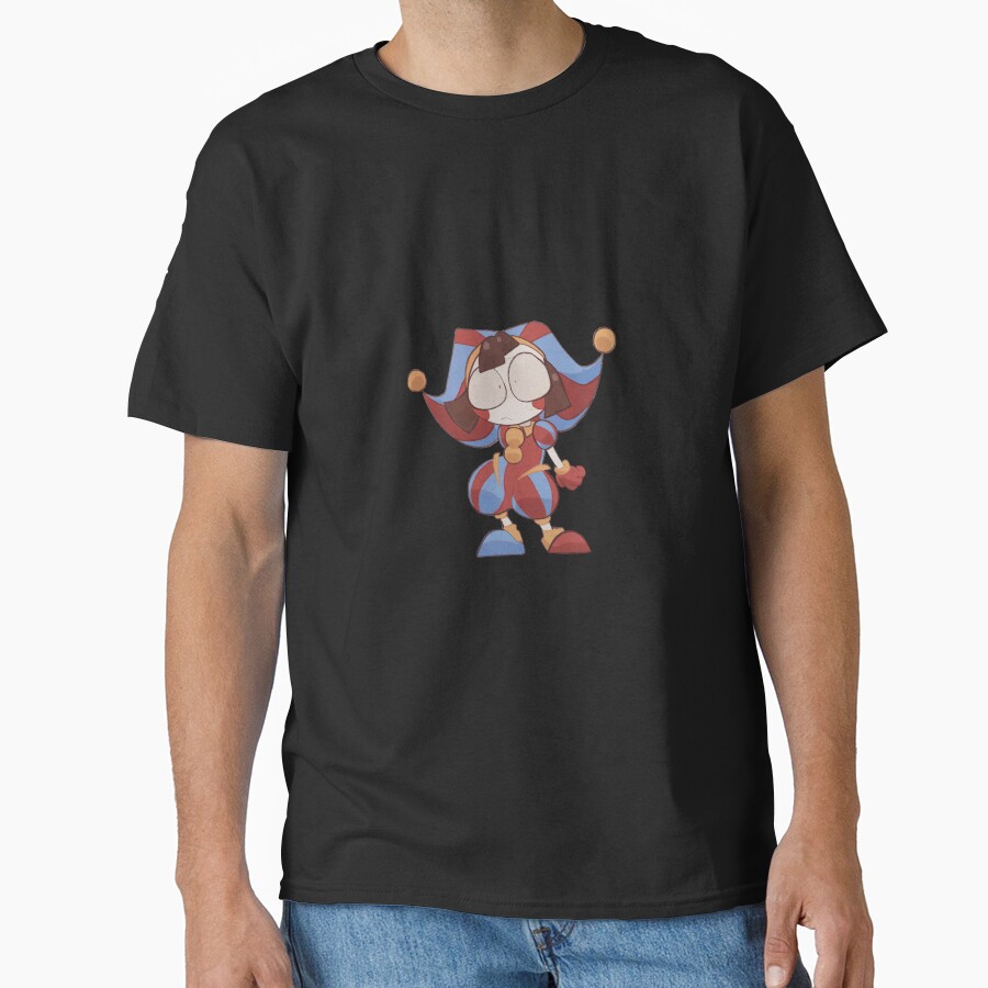 Pomni The Amazing Digital Circus Sticker T-shirt - Image 3