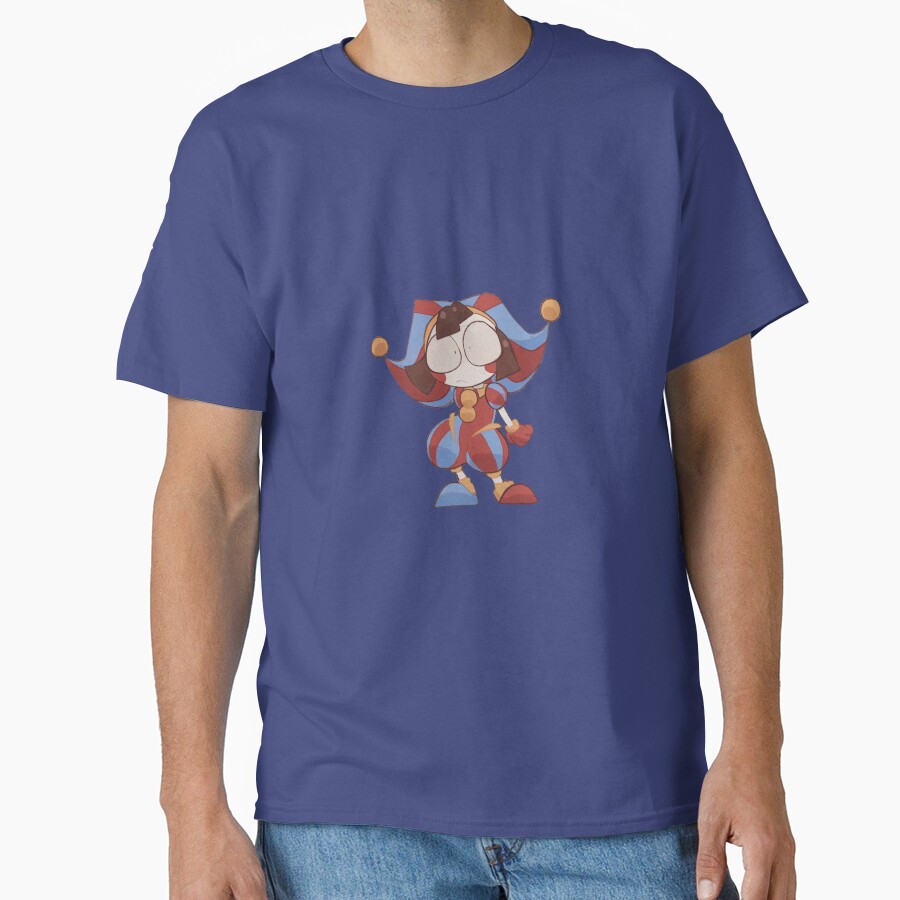 Pomni The Amazing Digital Circus Sticker T-shirt - Image 4