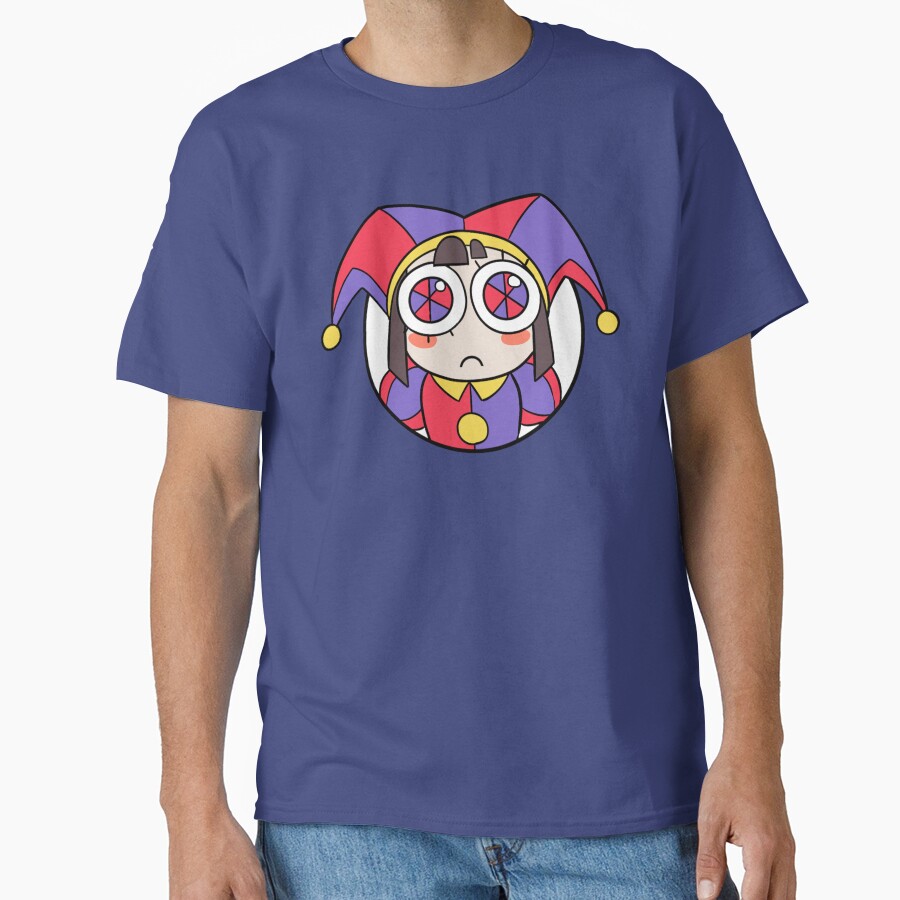 Pomni Head Icon Sticker T Shirt The Amazing Digital Circus T-shirt