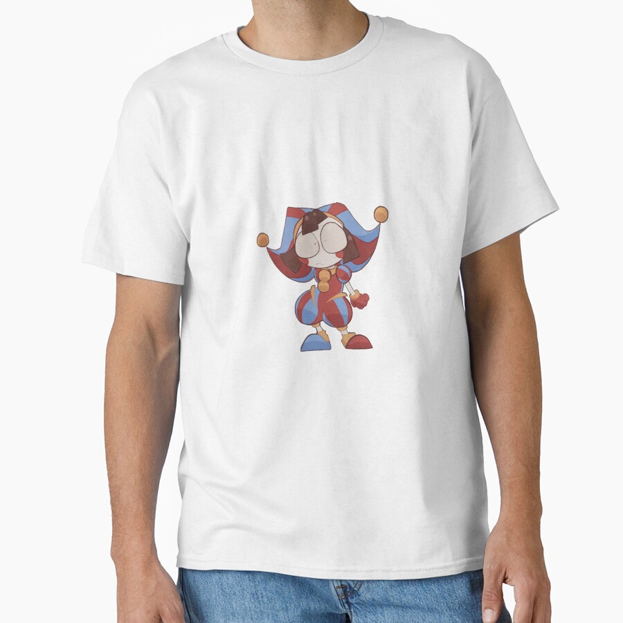 Pomni The Amazing Digital Circus Sticker T-shirt - Image 2