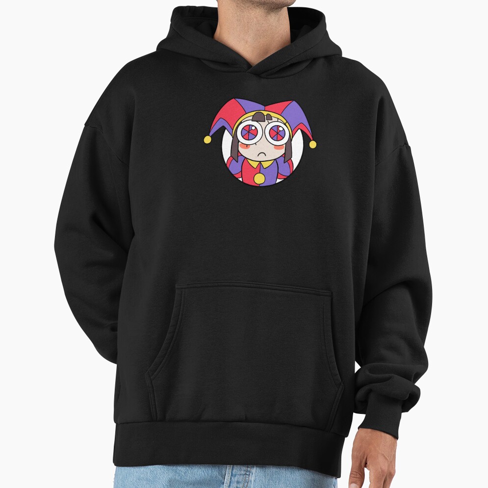 Pomni Head Icon Sticker T Shirt The Amazing Digital Circus Hoodie - Image 3