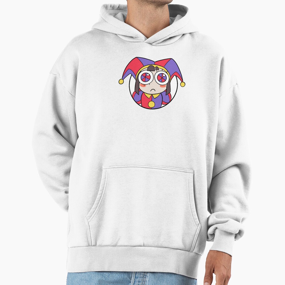 Pomni Head Icon Sticker T Shirt The Amazing Digital Circus Hoodie - Image 2