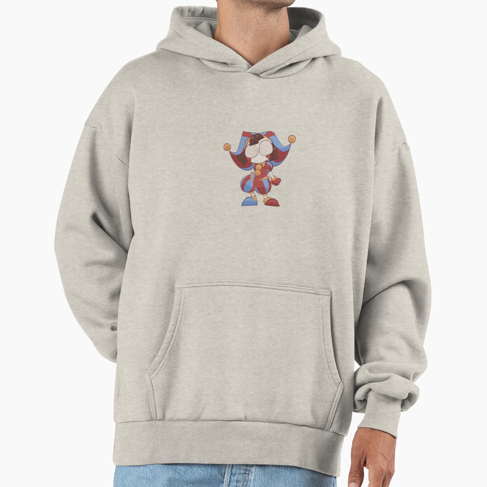 Pomni The Amazing Digital Circus Sticker Hoodie - Image 4