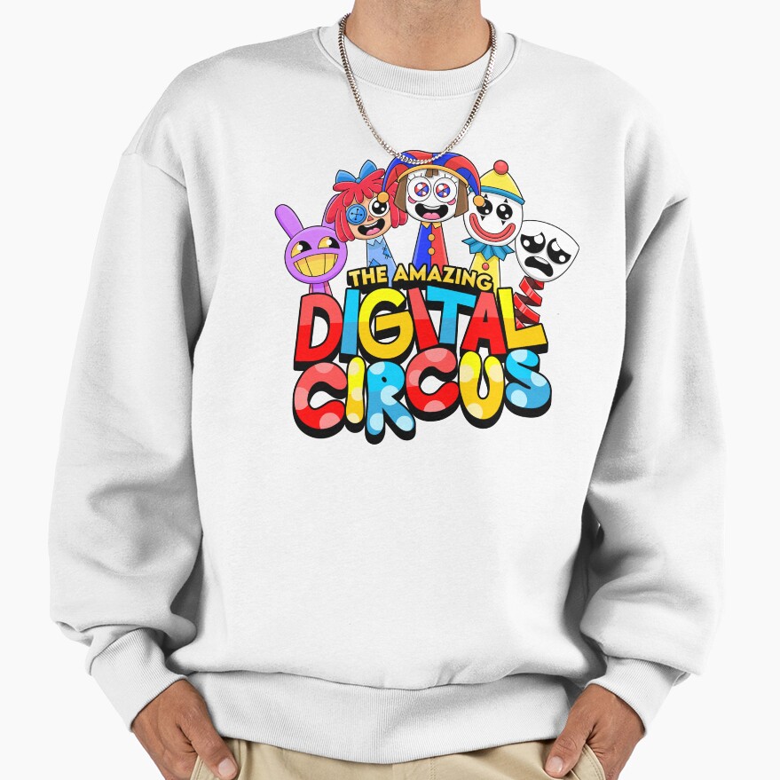 Amazing Digital Circus Characters Cute Design Sweatshirt - Image 2