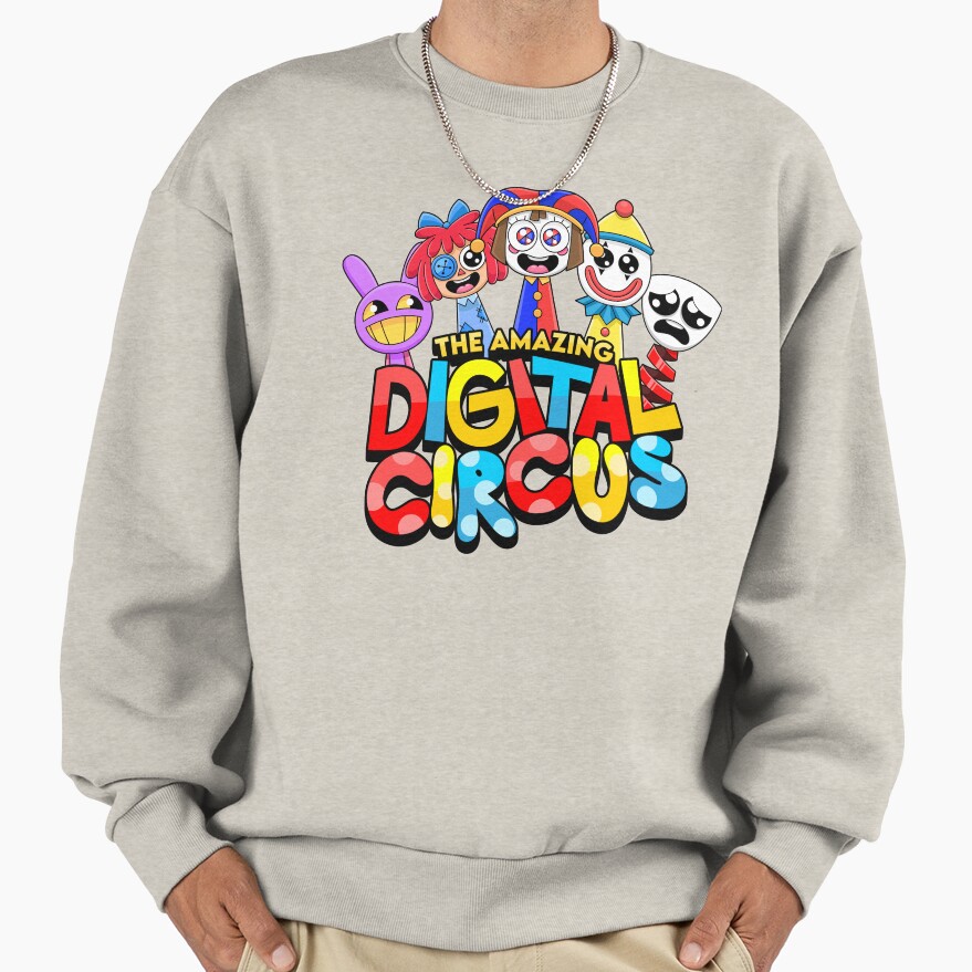 Amazing Digital Circus Characters Cute Design Sweatshirt - Image 3
