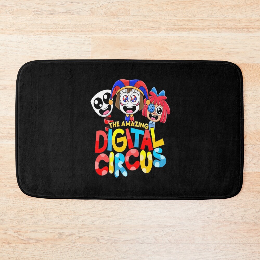 Amazing Digital Circus Characters Cute Design Bath Mat