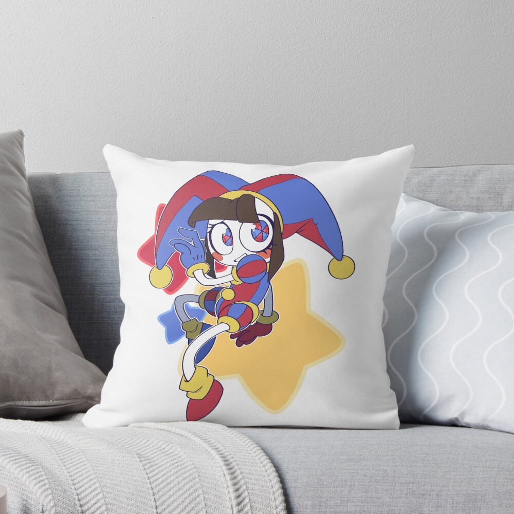 Pomni Cute Design Throw Pillow
