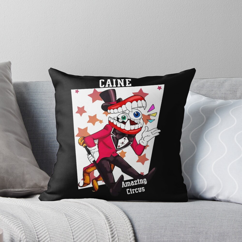 Caine The Amazing Digital Circus New Throw Pillow