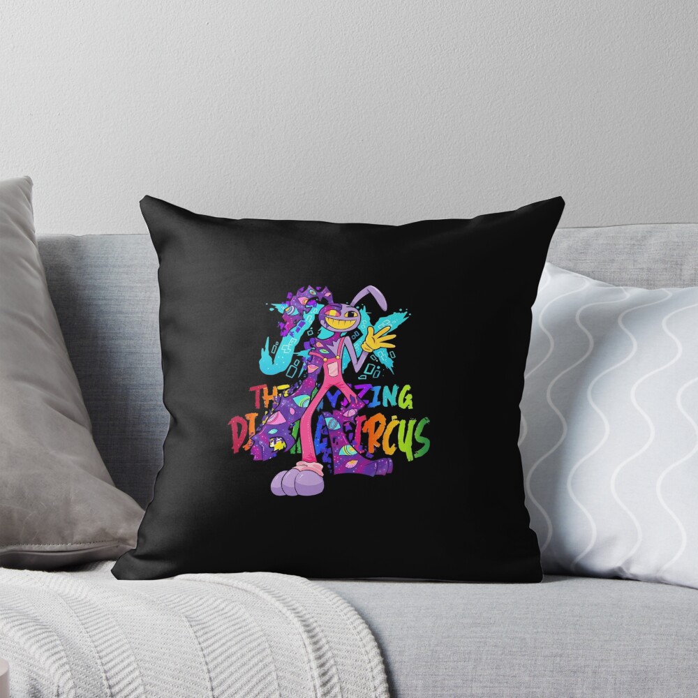 Jax The Amazing Digital Circus Tadc Fanart Throw Pillow