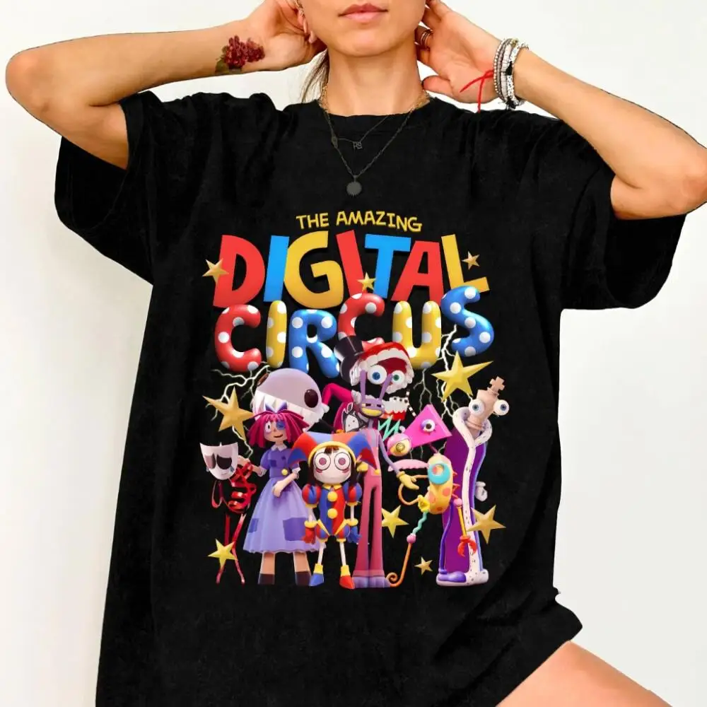 Digital Circus Colorful Character Cast T-Shirt
