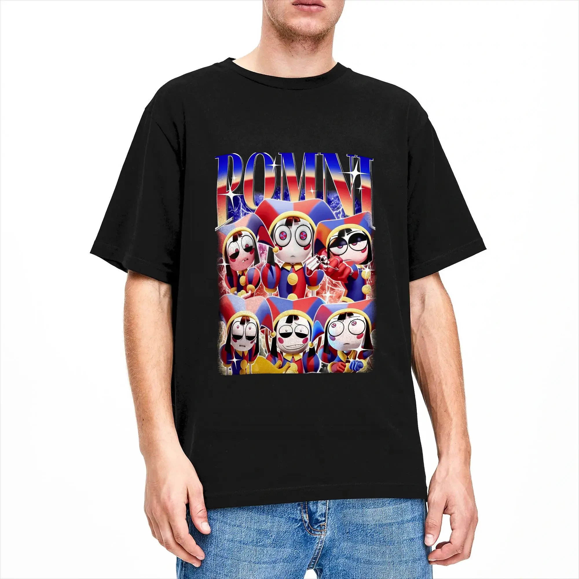 90s Vintage Digital Circus Pomni Bootleg Rap T-Shirt - Image 7