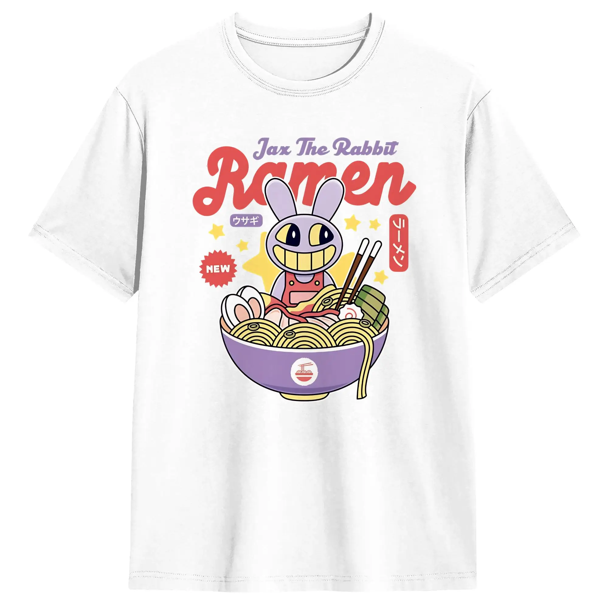 The Amazing Digital Circus Jax The Rabbit Ramen T-Shirt - Image 3