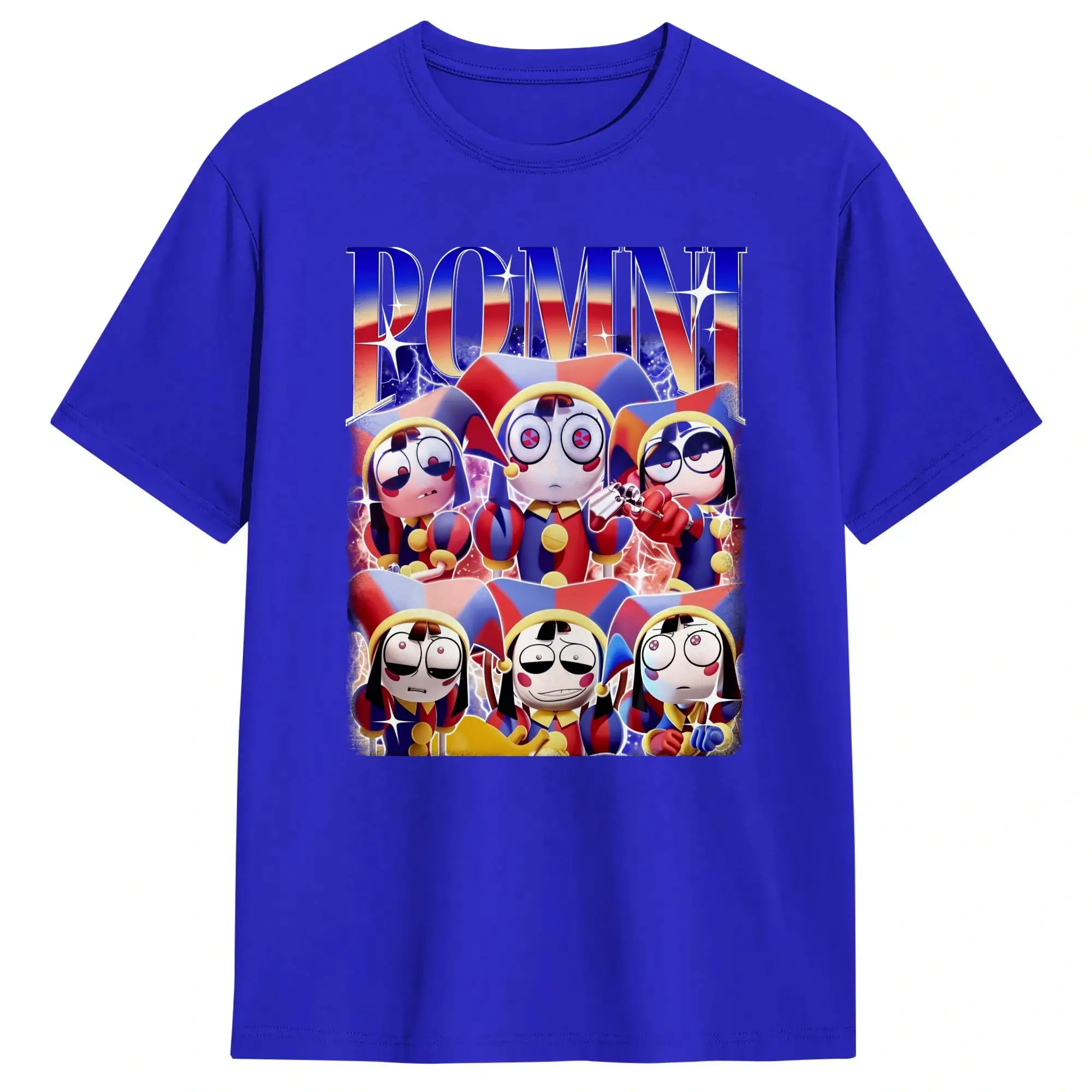 90s Vintage Digital Circus Pomni Bootleg Rap T-Shirt - Image 4